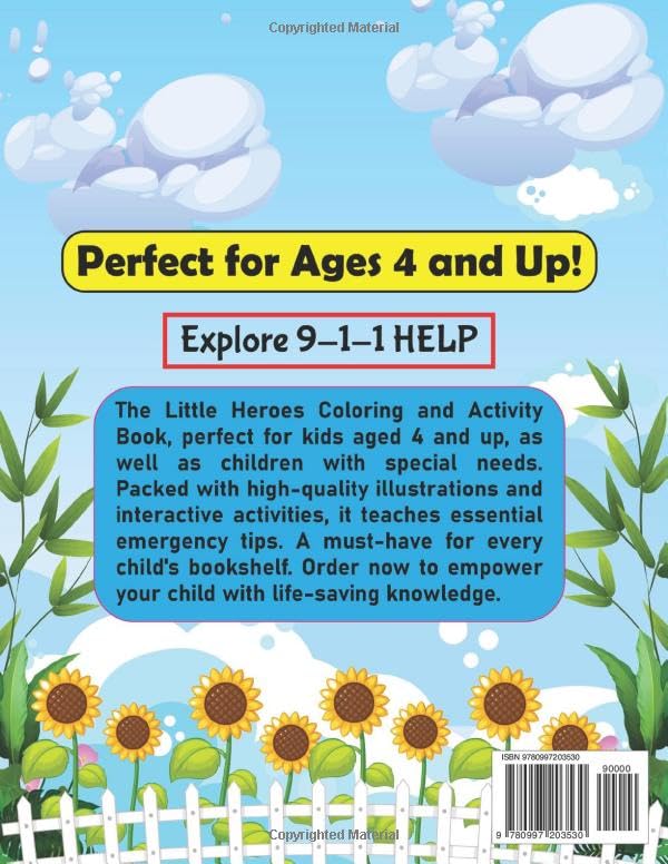 The Little Heroes Coloring & Activity Book | 9-1-1 Fun