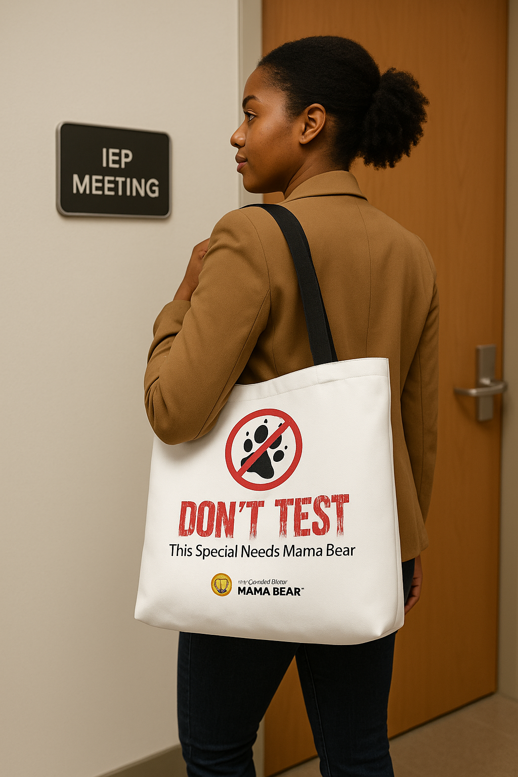 Special Needs Mama Bear Power Tote | Strong & Stylish

