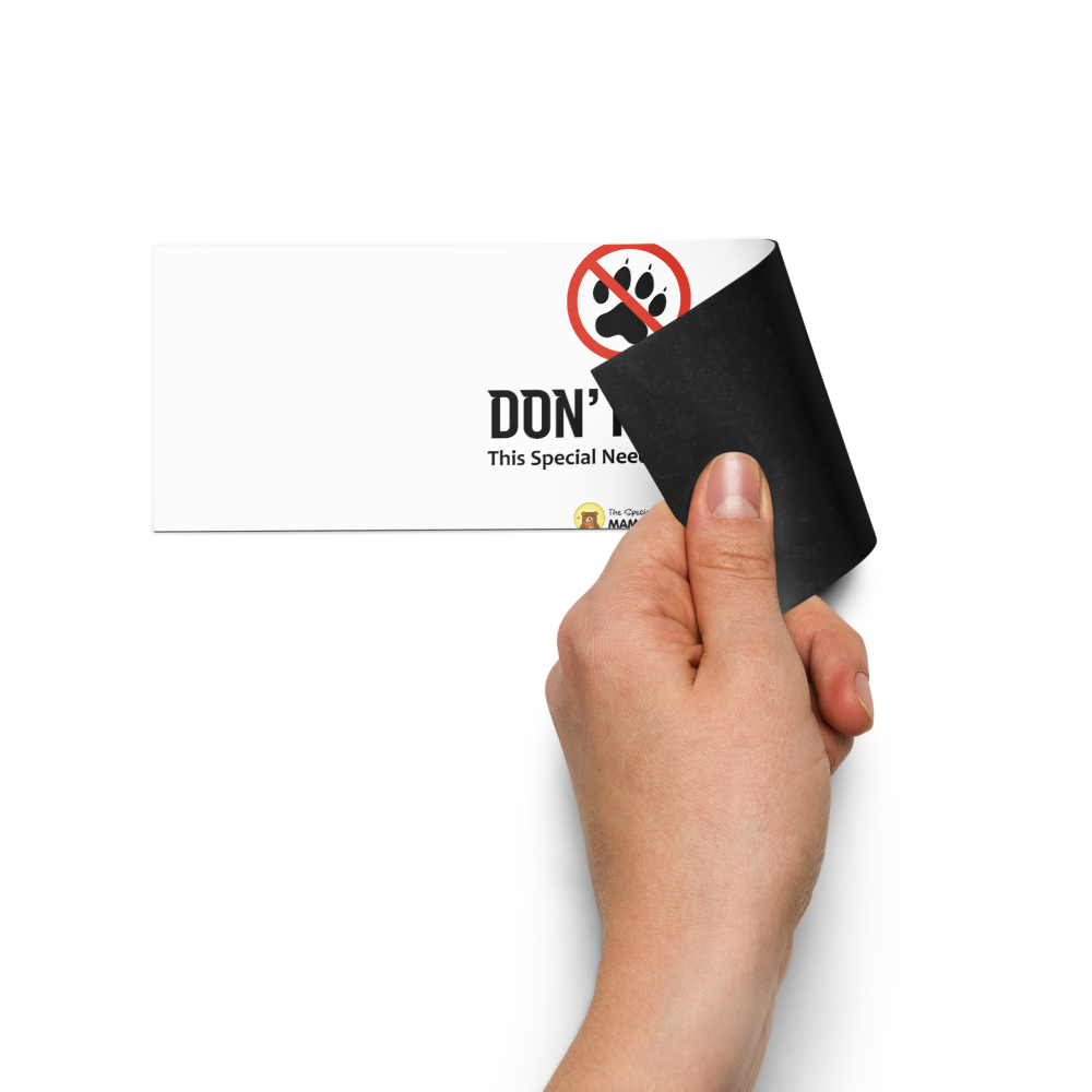 "Don't Test This Special Needs Mama Bear" Car Magnet