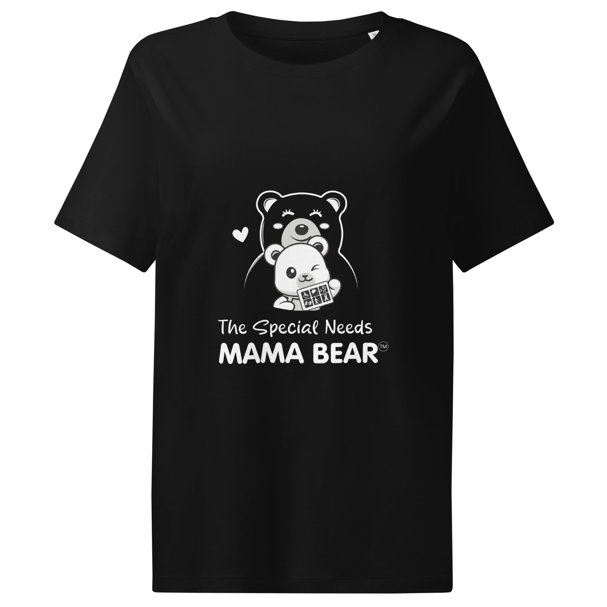 Special Needs Mama Bear Organic Ribbed Neck Tee
